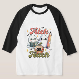 Trick eller Teach Halloween T-Shirt