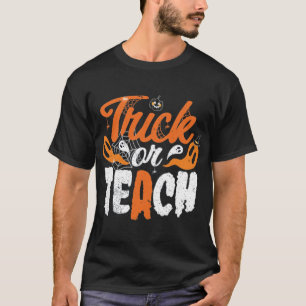 Trick eller Teach Teacher Halloween Costume T Shirt