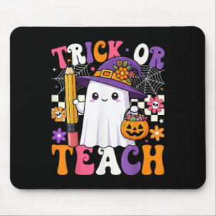 Trick eller Teach Teacher Pencil Ghost Funny Hallo Musmatta