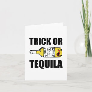 Trick eller Tequila Halloween Funny Kort