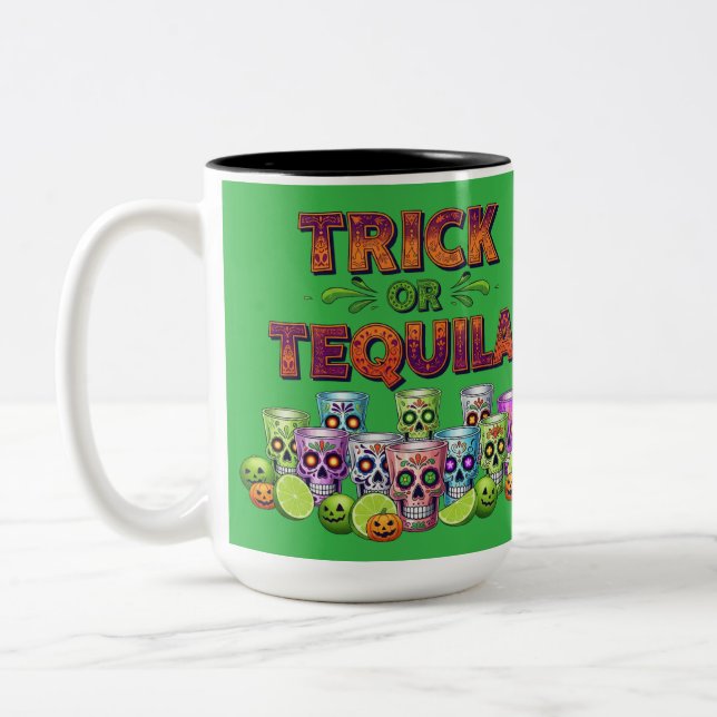 Trick eller Tequila Tee Två-Tonad Mugg (Vänster)