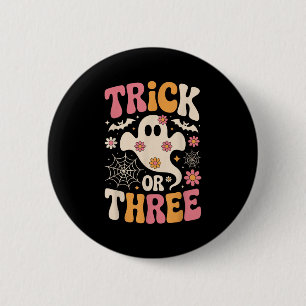 Trick eller tre 3 år gamla Groovy Ghost H Knapp