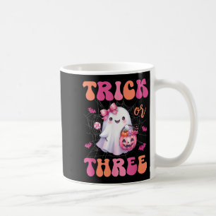 Trick eller tre Halloween 3 ÅRS Ghost Birthda Kaffemugg