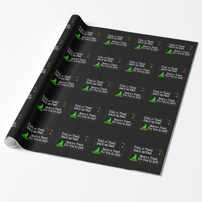 Trick eller Treat Smell My Feet Presentpapper (Utrullad)