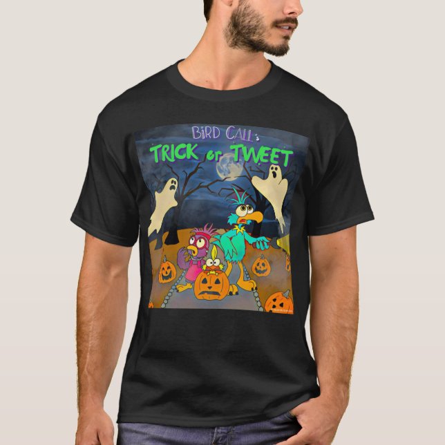 Trick eller Tweet T-Shirt (Framsida)