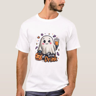 trick eller under halloween-spöktröja t shirt