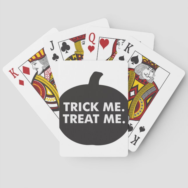Trick Me Treat Me, Black White Casinokort (Baksidan)