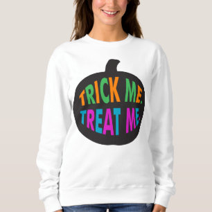 Trick Me Treat Me, Halloween Multi-Färg T Shirt