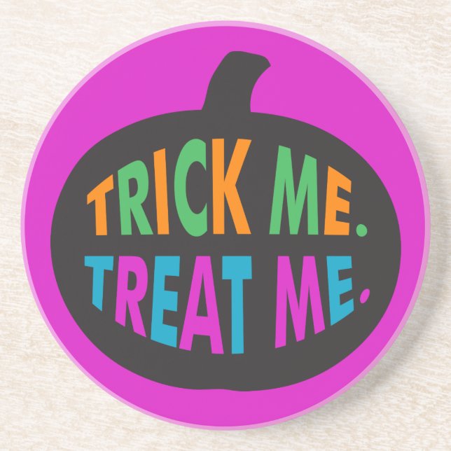 Trick Me Treat Me, Halloween Multi-Färg Underlägg (Framsidan)