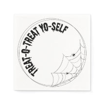 trick-o-treat yo-själv-lyxnapkin - halloween