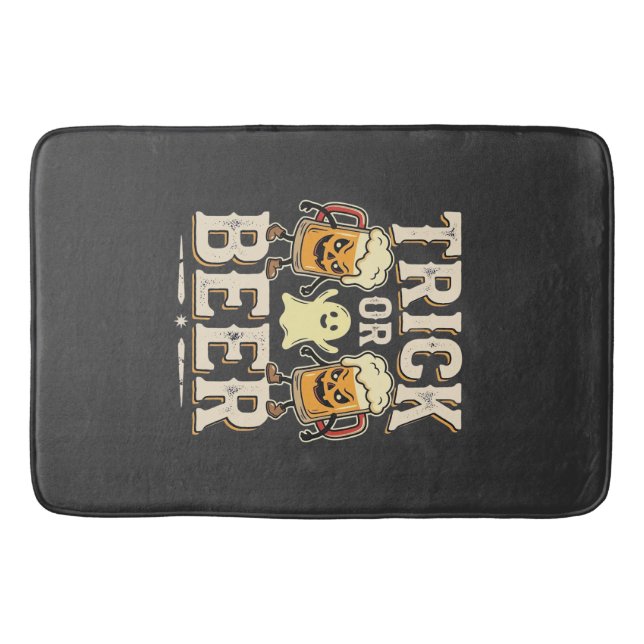 Trick or Beer Halloween Öl Design_1 Badrumsmatta (Framsidan)