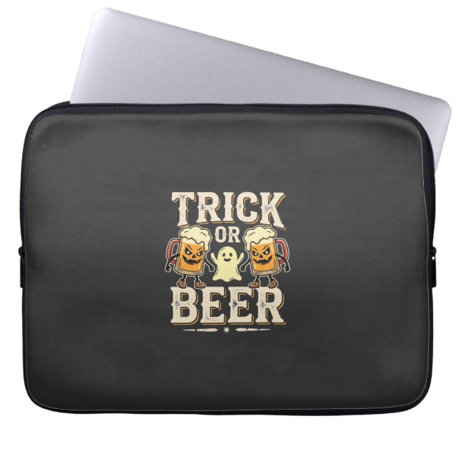 Trick or Beer Halloween Öl Design_1 Laptop Fodral (Framsidan)