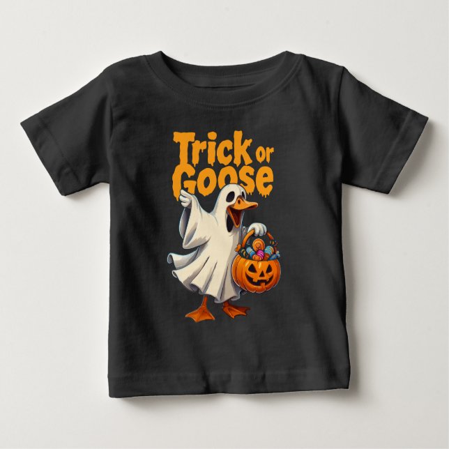 Trick or Goose Halloween Goose T Shirt (Framsida)