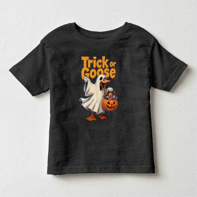Trick or Goose Halloween Goose T Shirt (Framsida)