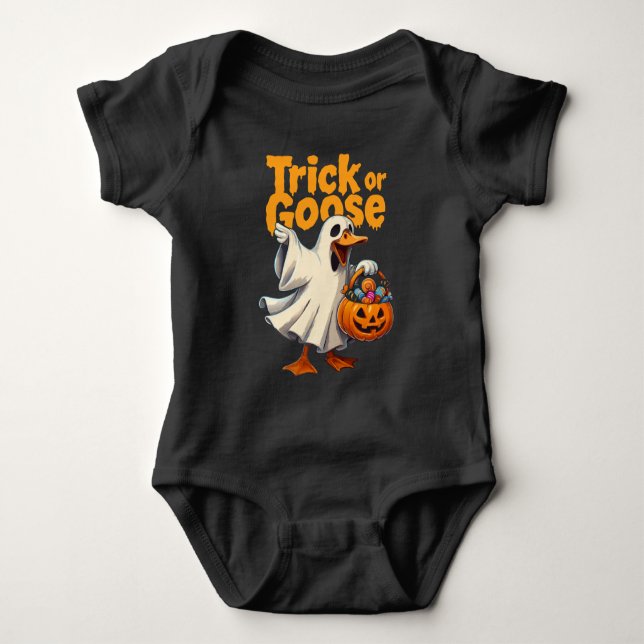 Trick or Goose Halloween Goose T Shirt (Framsida)