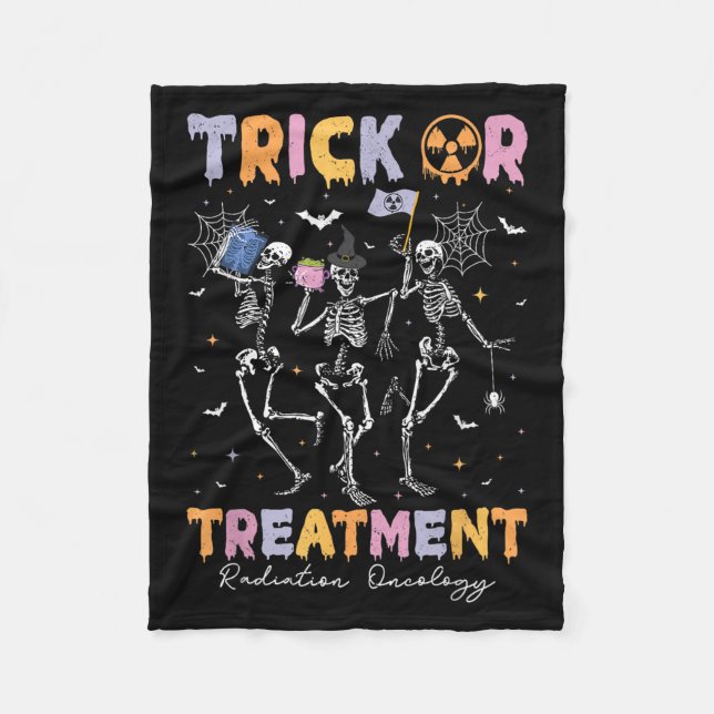 Trick Or Halloween Radiation Oncology Rad Therapy  Fleecefilt (Framsidan)
