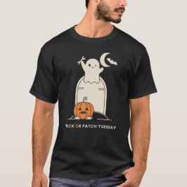 Trick or Patch Tuesday Rolig Sysadmin Halloween T Shirt