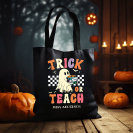 Trick or Teach Funny Halloween Teacher Tygkasse