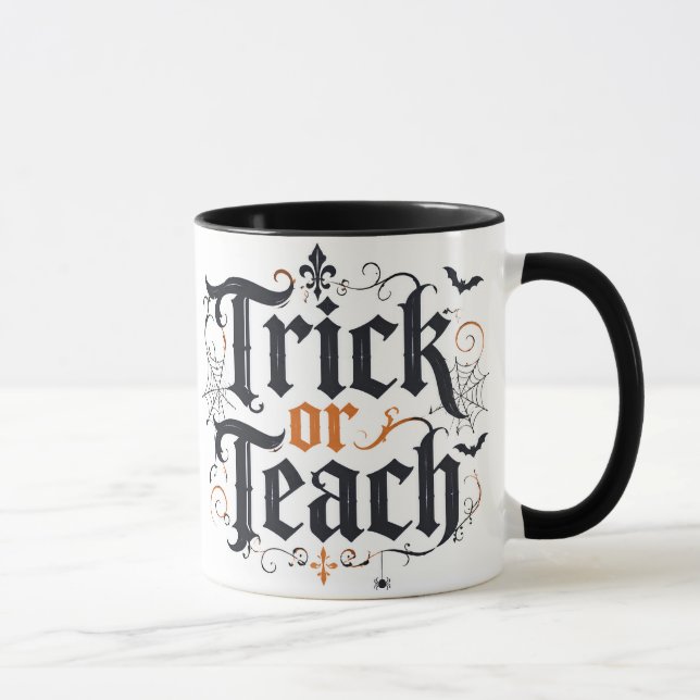 Trick or Teach Halloween Lärarkopp Mugg (Höger)