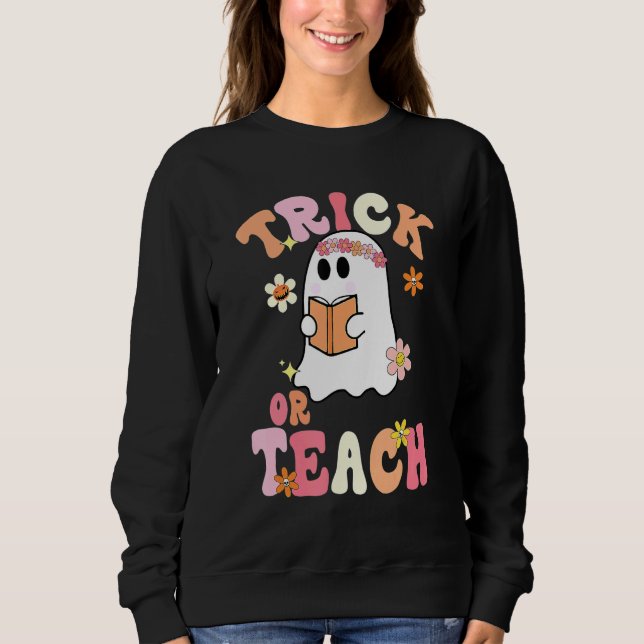 Trick Or Teach   Teacher Halloween Costume 2022 T Shirt (Framsida)