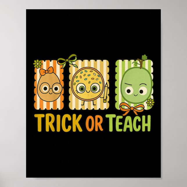 Trick Or Teach, The Bad Seed Halloween Kostym T-sh Poster (Framsidan)