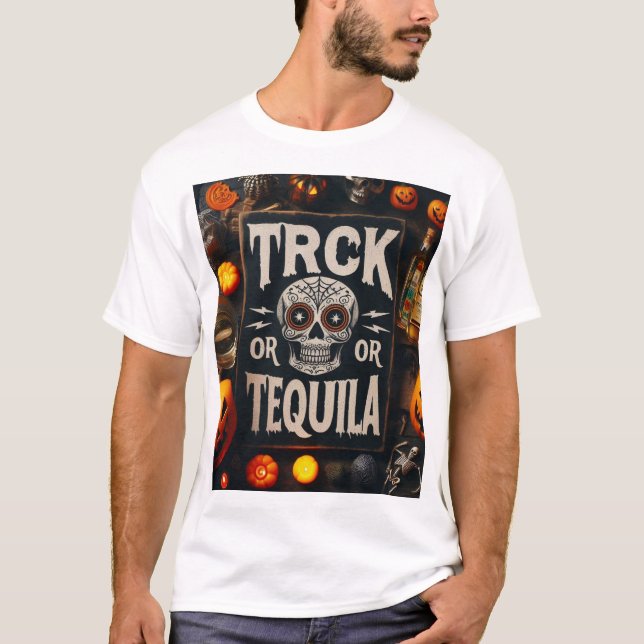 Trick or Tequila T Shirt (Framsida)