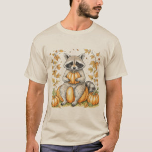 Trick or Trashy Tvättbjörn Halloween Pumpa Trendig T Shirt