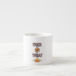 Trick or Treat Berömd Halloweenfest Sagt Natt Espressomugg