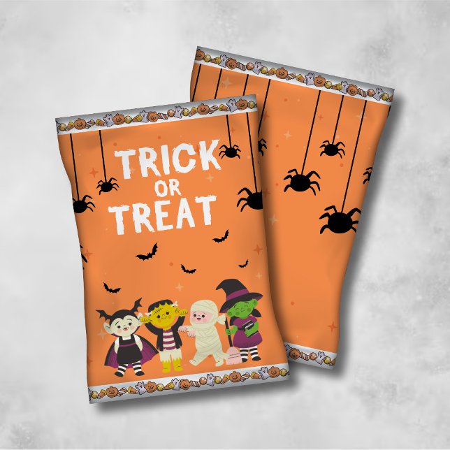 Trick or Treat Chip Bag Wrappers/Candy Bags Reklamblad (Skapare uppladdad)