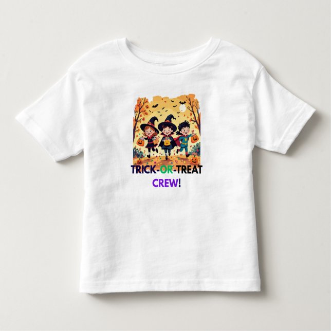 Trick-or-Treat Crew Halloween Kids T-Shirt - Cute (Framsida)