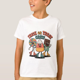 Trick or Treat Crew Kids Halloween Shirt T Shirt