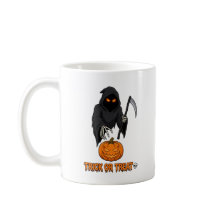 Trick or Treat Döden Pumpa Halloween Mugg -