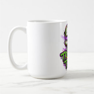 Trick or Treat Dödskalle Halloween Kaffemugg