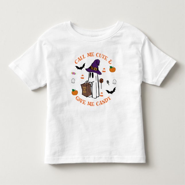 Trick-or-Treat Ghost Tee (Framsida)