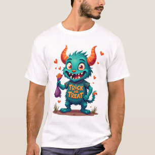 Trick or Treat Godis Monster � Halloween T-Shirt D