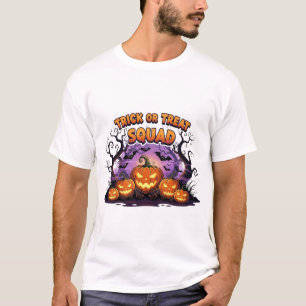 Trick or Treat-gruppen – Roliga Lysande Halloweenp T Shirt