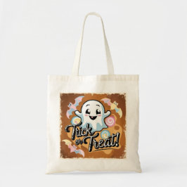 Trick or Treat Halloween Candy Bag Tygkasse