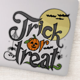 trick or treat  | Halloween design Klistermärken
