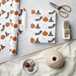 Trick-or-Treat Halloween Fladdermus Pumpkin Ghost Presentpapper