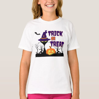 Trick or Treat - Halloween Katt - Barn T-Shirt