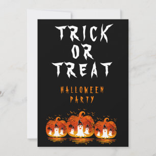 TRICK OR TREAT HALLOWEEN KOSTYM FEST INBJUDNINGAR