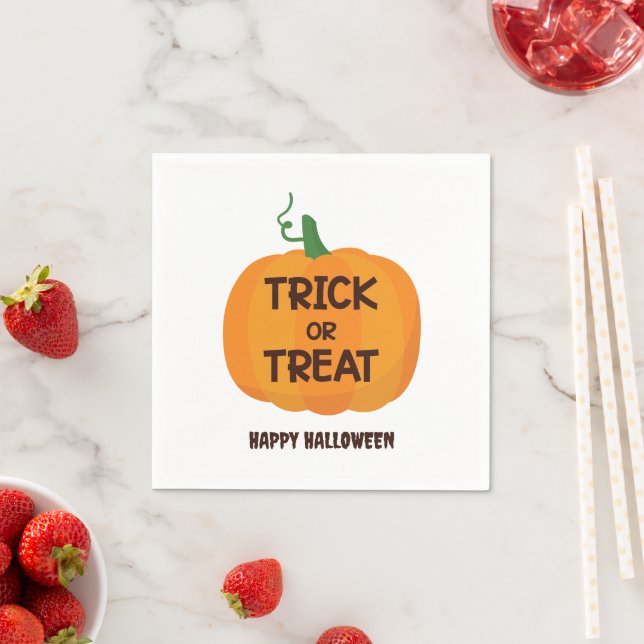 Trick or Treat Halloween Pappersservett (Insitu)