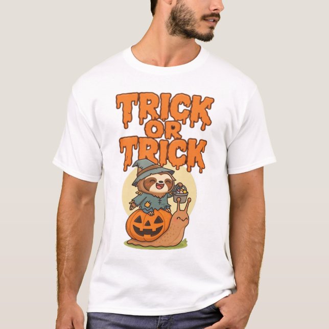 Trick or Treat Klassisk T-Shirt (Framsida)