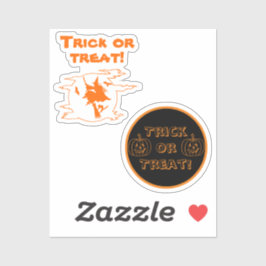 Trick or Treat-par Klistermärken