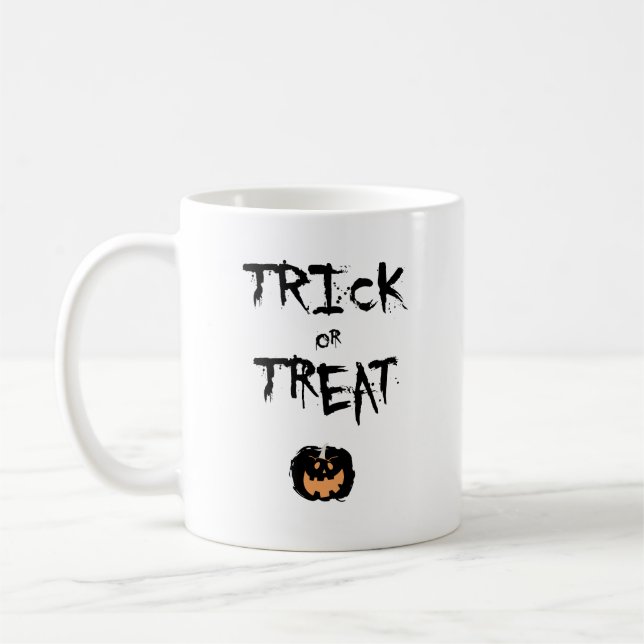 Trick or treat pumpkin kaffemugg (Vänster)
