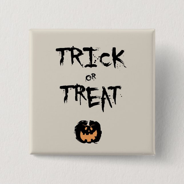Trick or treat pumpkin knapp (Framsida)