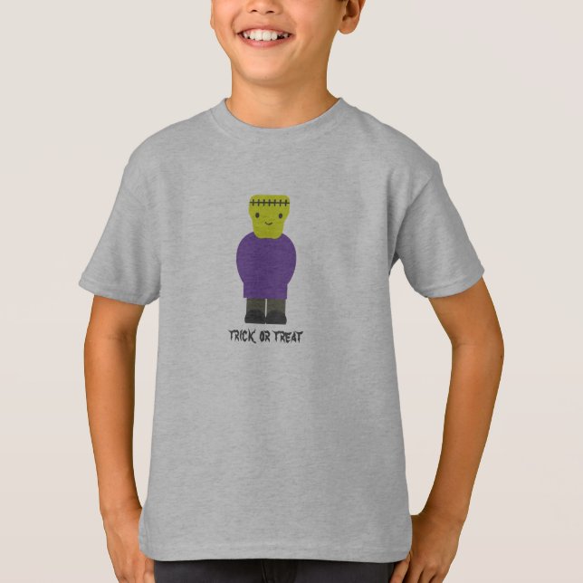 Trick or Treat- Söt Frankenstein Tee (Framsida)