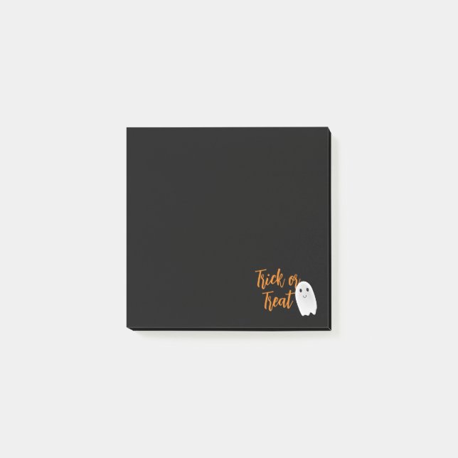 Trick or Treat Spök Halloween Post-it Block (Framsida)