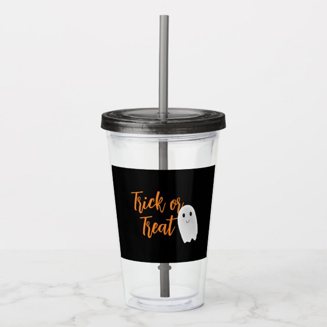 Trick or Treat Spöke Halloween Take Away Mugg (Framsida)