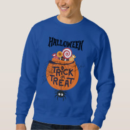 Trick Or Treat-stilad sweatshirt – Halloween-vibba